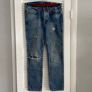 Men’s All Saints Soleil Taper Denim Jeans Size 28